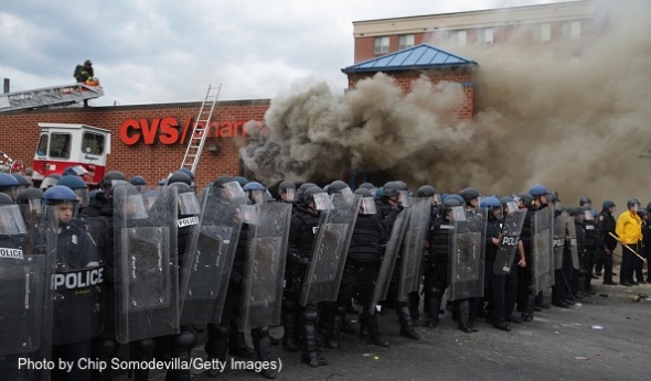 Protests in Baltimore After Funeral Held For Baltimore Man Who Died While In Police Custody